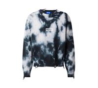 HUGO Pull-over 'Sestroy' bleu cyan / bleu clair / noir / blanc, Taille M