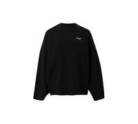 HUGO Pull Oversize en maille à logo manuscrit - Style Shenny_B, 50569622 Noir L