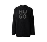 HUGO Pull-over 'Sloguis' noir / argent, Taille XS