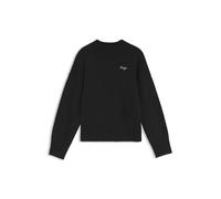 HUGO Pull Oversize en maille à logo manuscrit - Style Shenny_B, 50569622 Noir S