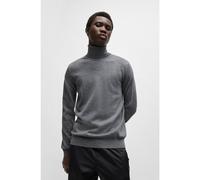 HUGO Pull Regular à col roulé en laine vierge - Style San Thomas-M, 50474174 Gris XL