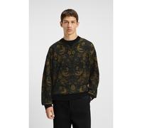 HUGO Pull Relaxed avec jacquard à motif tapisserie - Style Sorris, 50543788 Fantaisie S