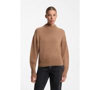 HUGO Pull Relaxed en maille avec col montant - Style Sorellenio, 50569389 Brun chiné XS