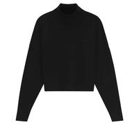 HUGO Pull Relaxed à petit col montant - Style Sestya_B, 50571650 Noir M