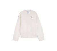 HUGO Pull Oversize en maille à logo manuscrit - Style Shenny_B, 50569622 Naturel XL