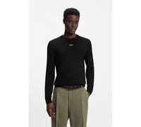 HUGO Pull-over 'San Cassius-C2' noir / blanc, Taille XXL