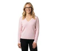 HUGO Pull en maille semi-transparente à col V - Style Slumye_B, 50564299 Rose clair S