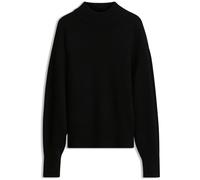 HUGO Pull Relaxed en maille avec col montant - Style Sorellenio, 50569389 Noir L