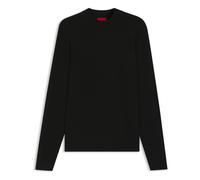 HUGO Pull Slim à encolure montante - Style San Marc-CV, 50546856 Noir L