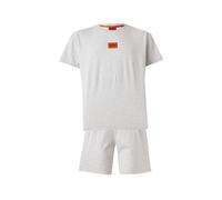 HUGO Pyjama court 'GALAXY' gris clair, Taille L