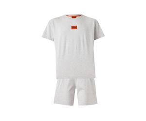 HUGO Pyjama court 'GALAXY' gris clair, Taille L