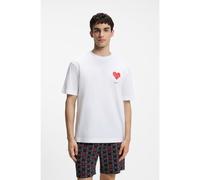 HUGO Pyjama en coton à imprimé cœur, dans une boîte cadeau - Style AMORO_SHORT SET, 50556676 Fantaisie L