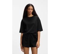 HUGO Pyjama en coton stretch avec inserts en mesh avec logo - Style MESH LOGO SHORT-SET, 50561609 Noir XL