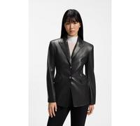 HUGO Regular-fit blazer in faux leather - Style Asmalla-2, 50566147 Noir 46