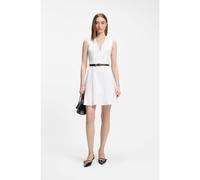 HUGO Robe à col V avec détails de couture - Style Kersty, 50564133 Naturel 38