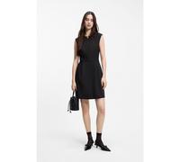 HUGO Robe à manches casquette avec encolure goutte d'eau ornée de garnitures métalliques - Style Kalene, 50559191 Noir 38