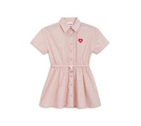 HUGO Robe-chemise enfant en popeline de coton à rayures - Style G01202/44K10A, G01202 Rose clair 102