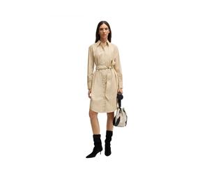 Hugo - Robe Élégante - Femme - Robes - Beige - Taille: 46 FR