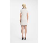 HUGO Robe en coton avec col polo - Style Slysy, 50557776 Blanc L