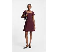 HUGO Robe en tissu stretch à encolure carrée - Style Kefina, 50554027 Bordeaux 34