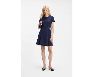 HUGO Robe évasée avec finitions en chaîne - Style Kaelyn, 50564798 Bleu 42