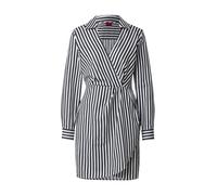 HUGO Robe 'Kaneloni' anthracite / blanc, Taille 34