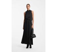 HUGO Robe longue en satin à col écharpe - Style Kedina-1, 50568993 Noir 38