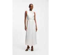 HUGO Robe longue en satin avec ceinture chaîne amovible - Style Kewina-1, 50566973 Blanc 46