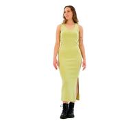 HUGO Robe midi en jersey de coton mélangé à logo revisité - Style Nalimera, 50514521 Jaune clair M