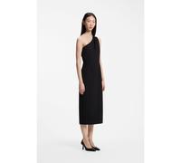 HUGO Robe mi-longue à une épaule avec détail de ceinture - Style Kahmar, 50574360 Noir 38