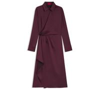 HUGO Robe mi-longue en satin drapé - Style Kreli-1, 50553536 Rouge sombre 42