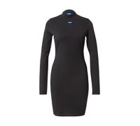 HUGO Robe près du corps en coton stretch avec badge logoté - Style Nilla_B, 50545016 Noir XS
