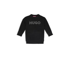 HUGO Robe pull en maille pour enfant avec logo clouté - Style G00235/09B14A, G00235 Noir 102