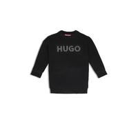 HUGO Robe pull en maille pour enfant avec logo clouté - Style G00235/09B14A, G00235 Noir 138