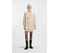 HUGO Robe pull Oversized Fit à logos - Style Sisminy, 50478976 Beige à motif S
