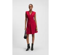 HUGO Robe Regular sans manches avec pli sur le devant - Style Kilama, 50547206 Rouge 42
