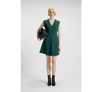 HUGO Robe Regular sans manches avec pli sur le devant - Style Kilama, 50547206 Vert sombre 42