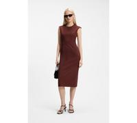 HUGO Robe Slim à mancherons - Style Katania, 50564184 Marron 40