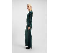 HUGO Robe Slim en velours stretch - Style Narteco, 50547364 Vert sombre S
