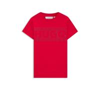 HUGO Robe t-shirt en jersey de coton à logo artistique clouté pour enfant - Style G00084/99004A, G00084 Rouge 138