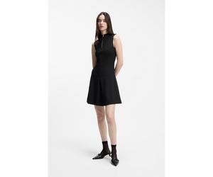 HUGO Robe trapèze à encolure zippée - Style Noella, 50557496 Noir S
