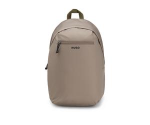 HUGO Sac à dos avec logo contrastant - Style EVERETT new Bckp, 50563494 Brun chiné pcs.