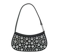 HUGO Sac bandoulière 'Terrah' noir / argent, Taille One Size