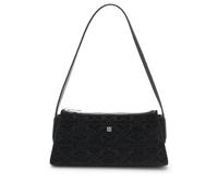 HUGO Sac hobo en tissu au toucher velours avec strass - Style Chris 2.0 SV_Hobo, 50552507 Noir pcs.