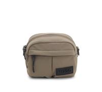 HUGO Sac porté croisé avec patch en gomme à logo en 3D - Style Taric_EW, 50551790 Gris pcs.