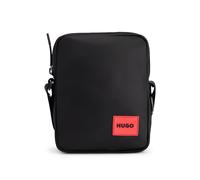 HUGO Sac reporter avec étiquette logo caoutchoutée - Style Ethon 2.0N_NS zip, 50492693 Noir pcs.