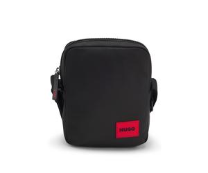 HUGO Sac reporter avec étiquette logo caoutchoutée - Style Ethon 2.0N_NS zip, 50492693 Noir pcs.