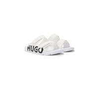 HUGO Sandales à logo avec deux brides auto-adhésives - Style Evander_Sand_lg, 50542042 Blanc 42