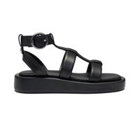 Hugo - Sandales à plateforme en cuir noir modèle Scarlet - Femme - Chaussures - Noir - Taille: 37 EU