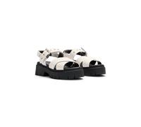 HUGO Sandales en cuir suédé avec bride à boucle et semelle épaisse - Style Kris_Sandal_BKSD, 50541753 Naturel 39